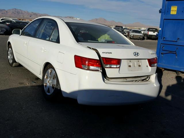 5NPET46C56H104341 - 2006 HYUNDAI SONATA GL WHITE photo 3