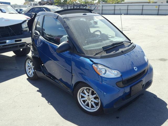 WMEEK31X58K103591 - 2008 SMART FORTWO PAS BLUE photo 1