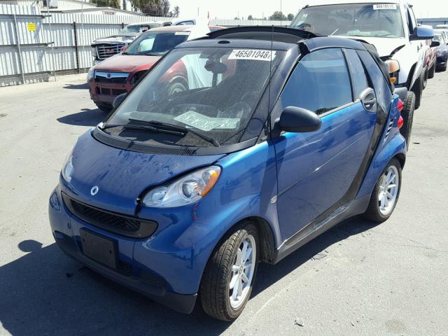 WMEEK31X58K103591 - 2008 SMART FORTWO PAS 蓝色 照片 2