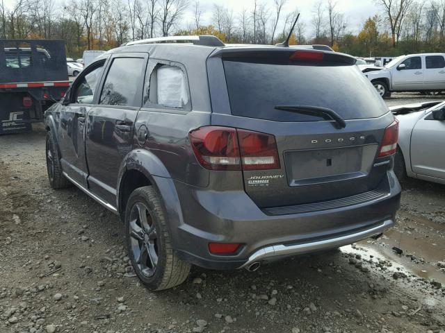 3C4PDCGG0ET304219 - 2014 DODGE JOURNEY GRAY photo 3