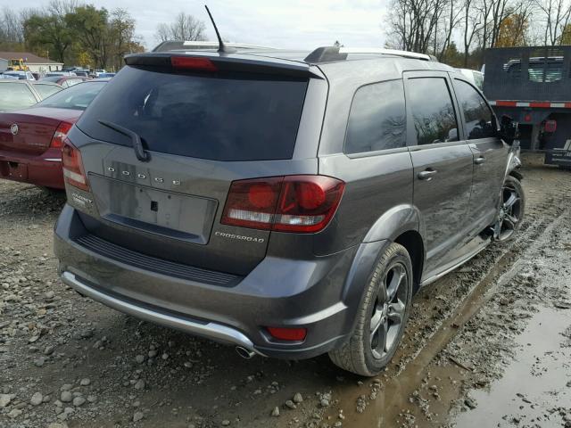 3C4PDCGG0ET304219 - 2014 DODGE JOURNEY GRAY photo 4