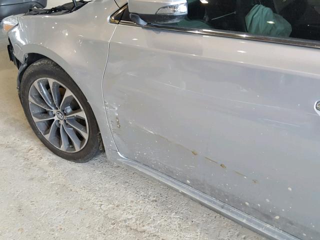 4T1BK1EB6GU221958 - 2016 TOYOTA AVALON XLE SILVER photo 9