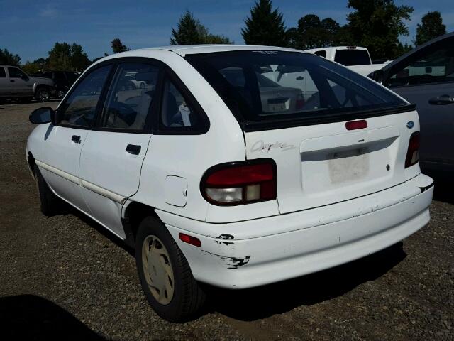 KNJLT06H4R6104032 - 1994 FORD ASPIRE WHITE photo 3