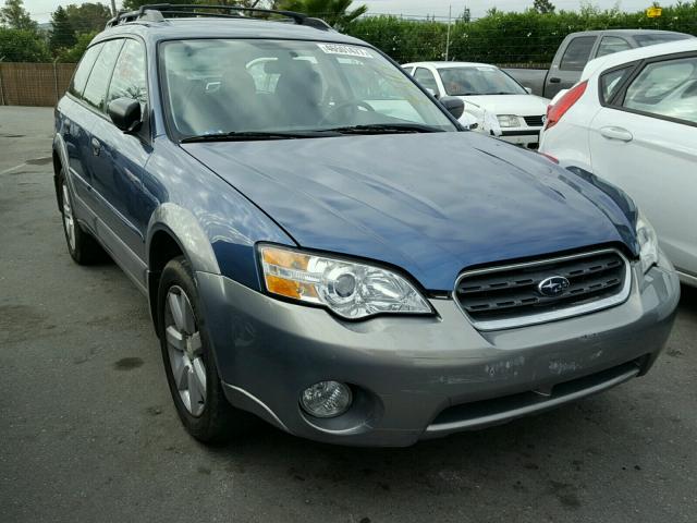 4S4BP61C567333189 - 2006 SUBARU LEGACY OUT BLUE photo 1