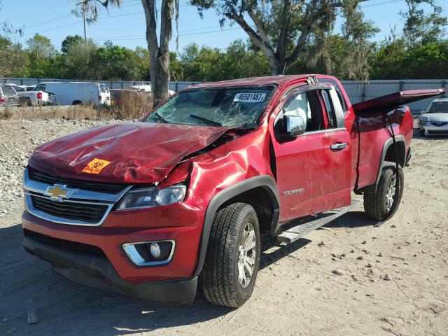 1GCHSBE33F1145922 - 2015 CHEVROLET COLORADO L RED photo 2