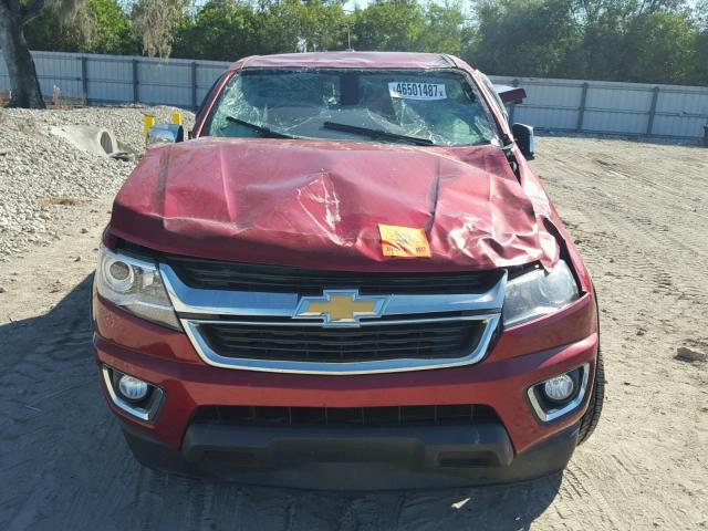 1GCHSBE33F1145922 - 2015 CHEVROLET COLORADO L RED photo 9