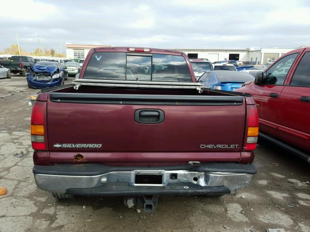 2GCEC19T4X1276261 - 1999 CHEVROLET SILVERADO MAROON photo 6