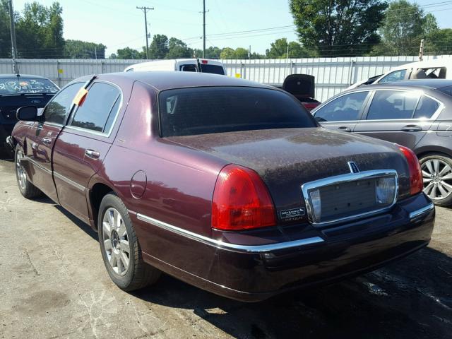 1LNHM83V57Y635171 - 2007 LINCOLN TOWN CAR D MAROON photo 3