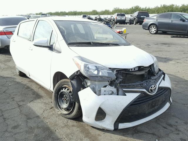 VNKKTUD30FA041511 - 2015 TOYOTA YARIS WHITE photo 1