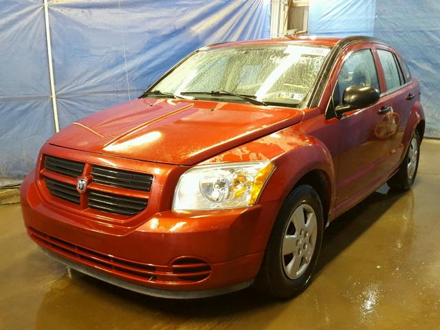 1B3HB28B37D149862 - 2007 DODGE CALIBER RED photo 2