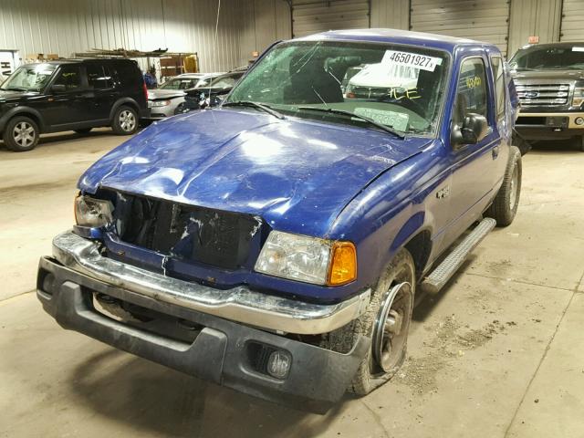 1FTYR15E55PA21699 - 2005 FORD RANGER SUP BLUE photo 2
