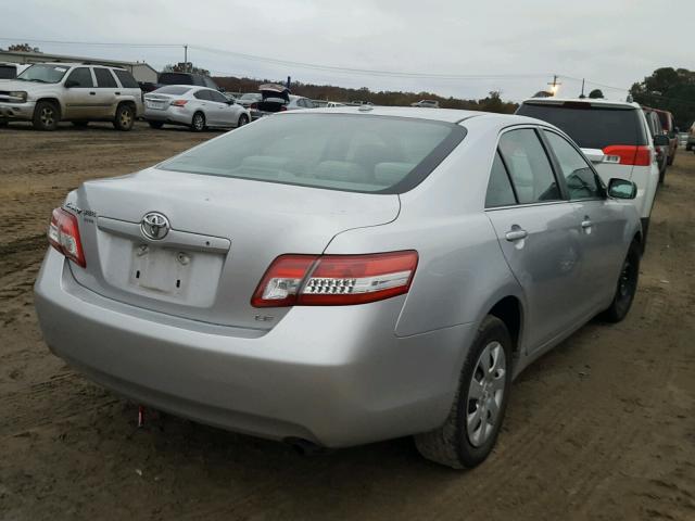 4T1BF3EK6AU109653 - 2010 TOYOTA CAMRY BASE SILVER photo 4