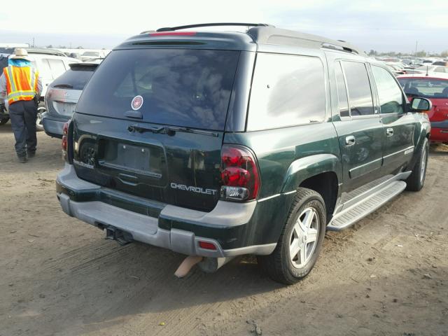 1GNES16S536129231 - 2003 CHEVROLET TRAILBLAZE GREEN photo 4