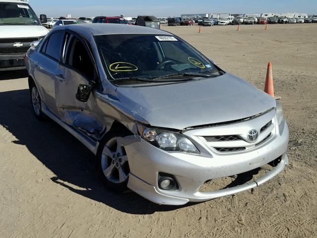 2T1BU4EE4BC666828 - 2011 TOYOTA COROLLA SILVER photo 1