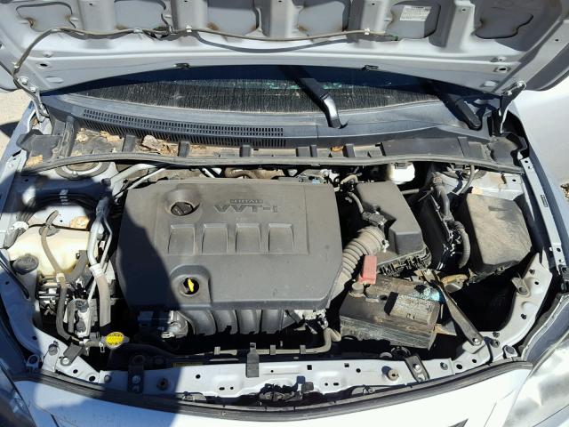 2T1BU4EE4BC666828 - 2011 TOYOTA COROLLA SILVER photo 7