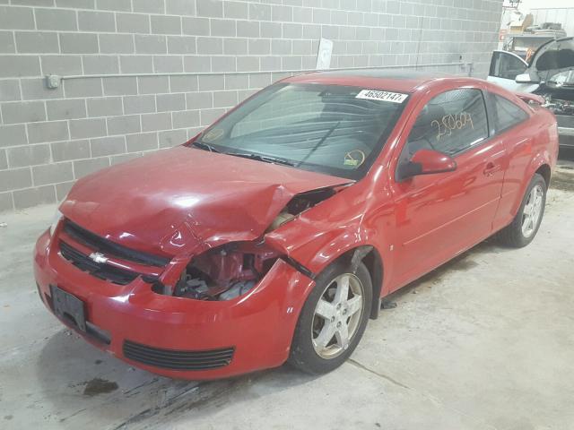 1G1AL15F967820701 - 2006 CHEVROLET COBALT LT RED photo 2