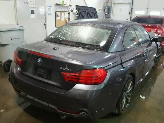 WBA3T3C53EP737024 - 2014 BMW 435 I GRAY photo 4