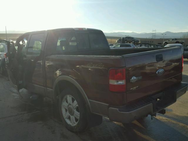 1FTPW14596KA91243 - 2006 FORD F150 SUPER MAROON photo 3