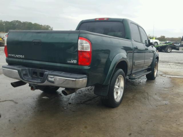 5TBET34184S440612 - 2004 TOYOTA TUNDRA DOU GREEN photo 4