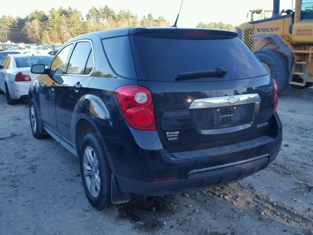 2CNFLCEC2B6268432 - 2011 CHEVROLET EQUINOX LS BLACK photo 3