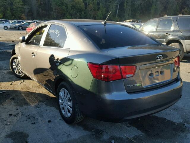 KNAFU4A24D5715097 - 2013 KIA FORTE EX GRAY photo 3