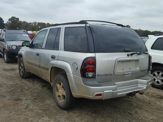 1GNDS13S342364039 - 2004 CHEVROLET TRAILBLAZE GRAY photo 3