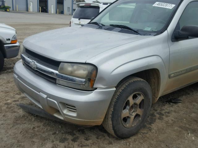 1GNDS13S342364039 - 2004 CHEVROLET TRAILBLAZE GRAY photo 9