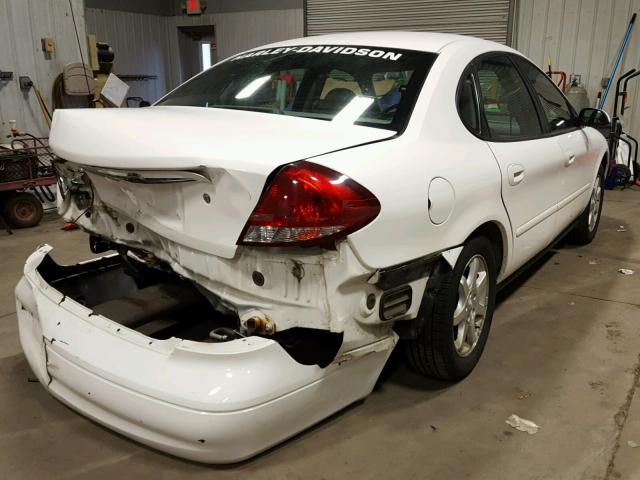 1FAFP56U96A207220 - 2006 FORD TAURUS SEL WHITE photo 4