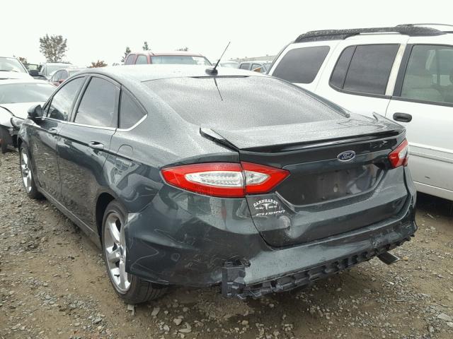 3FA6P0G73GR202453 - 2016 FORD FUSION S GREEN photo 3