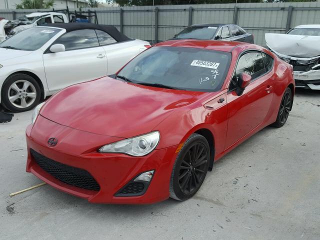 JF1ZNAA16D2711143 - 2013 TOYOTA SCION FR-S წითელი ფოტო 2