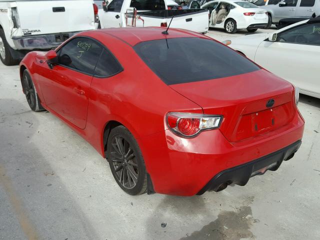 JF1ZNAA16D2711143 - 2013 TOYOTA SCION FR-S წითელი ფოტო 3