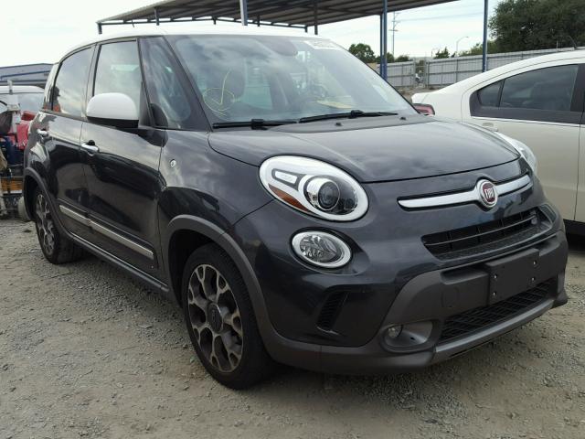 ZFBCFADHXEZ008470 - 2014 FIAT 500L TREKK GRAY photo 1