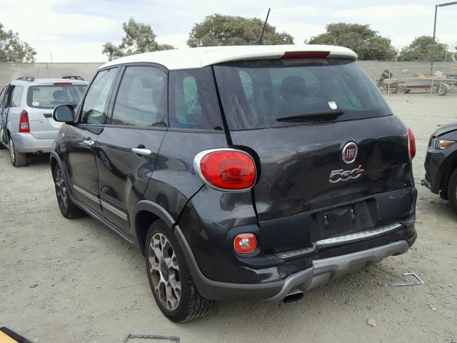 ZFBCFADHXEZ008470 - 2014 FIAT 500L TREKK GRAY photo 3