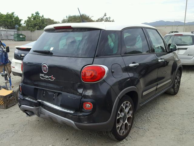 ZFBCFADHXEZ008470 - 2014 FIAT 500L TREKK GRAY photo 4