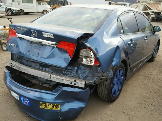 19XFA1F52AE049838 - 2010 HONDA CIVIC LX BLUE photo 4