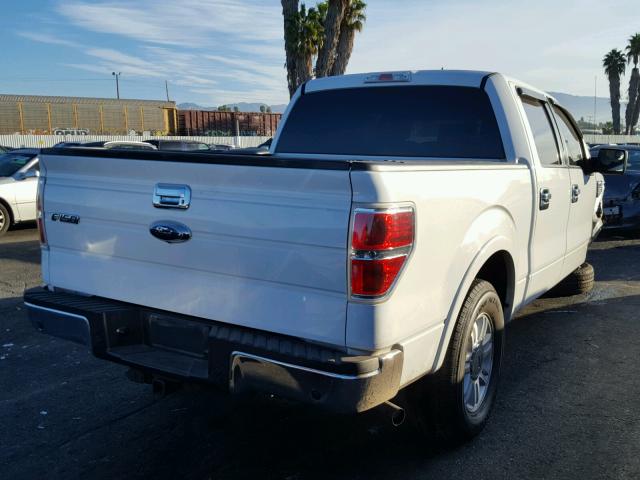 1FTPW12V69FA59625 - 2009 FORD F150 SUPER WHITE photo 4