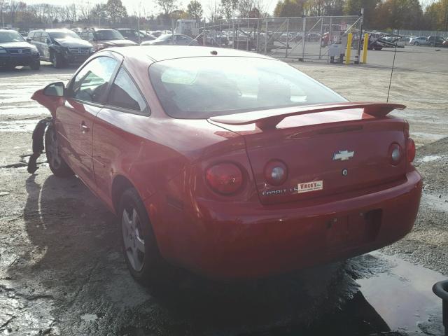 1G1AK18F287223004 - 2008 CHEVROLET COBALT LS RED photo 3