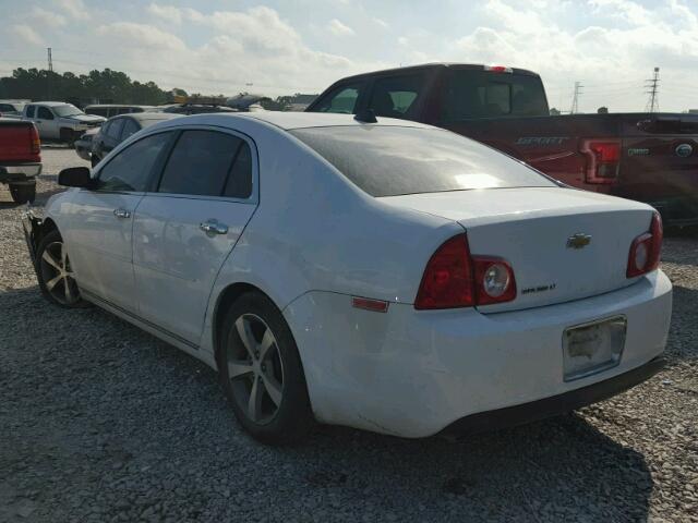 1G1ZC5EU8CF372302 - 2012 CHEVROLET MALIBU 1LT WHITE photo 3