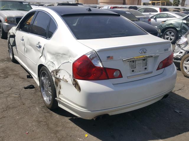 JNKBY01EX6M202744 - 2006 INFINITI M45 BASE WHITE photo 3