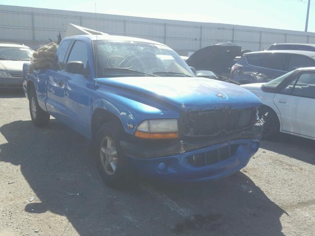 1B7GL22X6WS556936 - 1998 DODGE DAKOTA BLUE photo 1