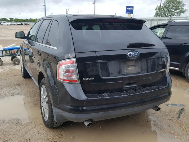 2FMDK39C38BA82872 - 2008 FORD EDGE LIMIT BLACK photo 3