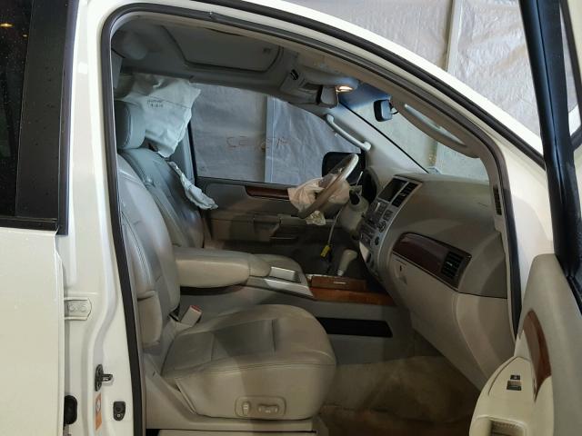 5N3AA08C98N913860 - 2008 INFINITI QX56 WHITE photo 5