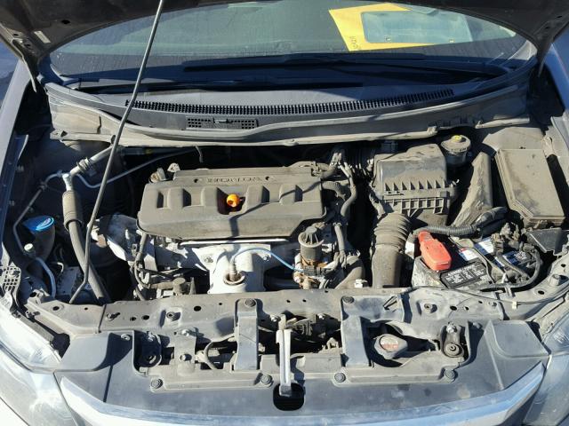 2HGFB2F50CH610064 - 2012 HONDA CIVIC LX GRAY photo 7