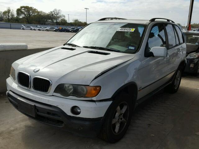 5UXFA53573LV75600 - 2003 BMW X5 3.0I WHITE photo 2