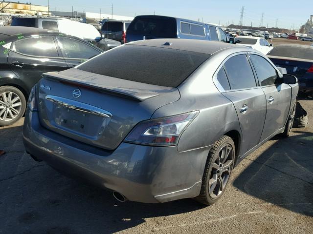 1N4AA5APXEC492252 - 2014 NISSAN MAXIMA S GRAY photo 4