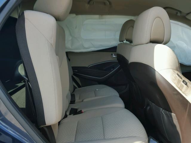 5XYZTDLB5HG438585 - 2017 HYUNDAI SANTA FE S 蓝色 照片 6