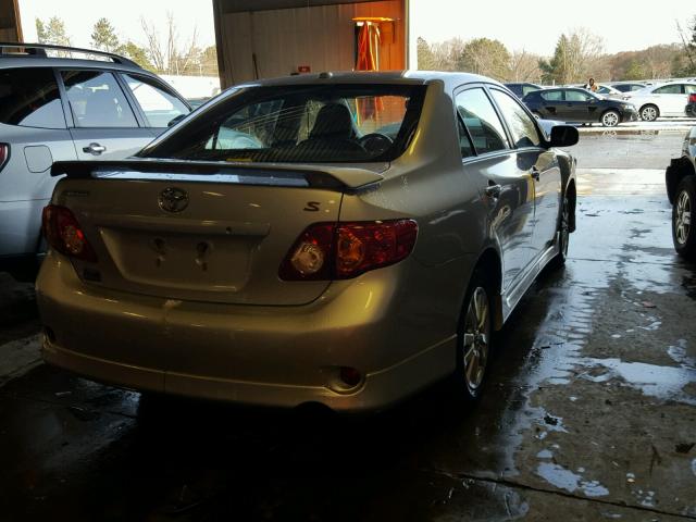 1NXBU4EE2AZ346243 - 2010 TOYOTA COROLLA SILVER photo 4