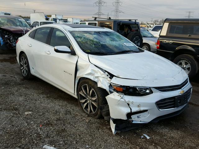 1G1ZE5ST6HF244086 - 2017 CHEVROLET MALIBU LT WHITE photo 1