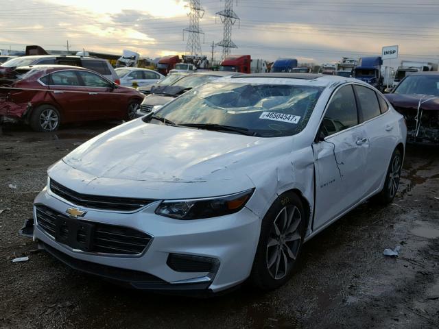 1G1ZE5ST6HF244086 - 2017 CHEVROLET MALIBU LT WHITE photo 2