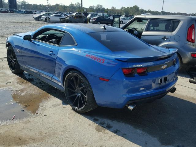 2G1FK1EJ4D9233007 - 2013 CHEVROLET CAMARO 2SS BLUE photo 3